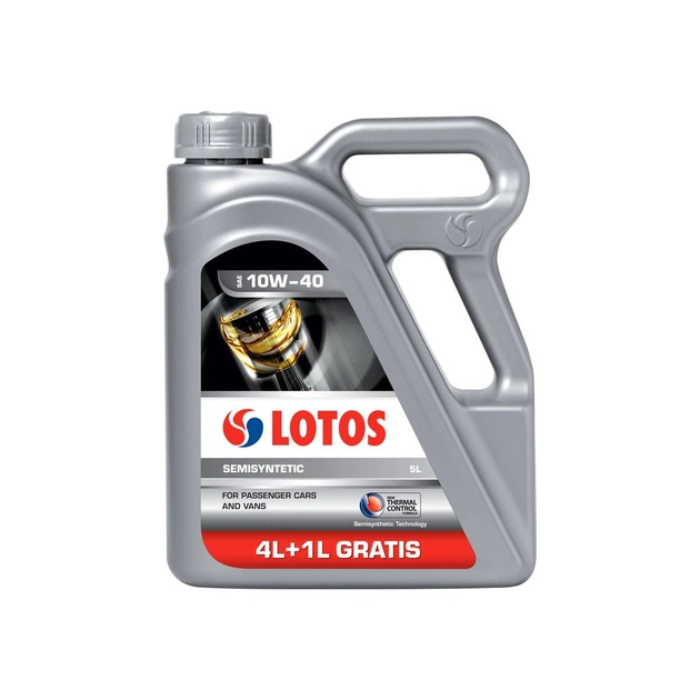 Моторна олива Lotos Semisyntic 10w40 (4+1) 5л - зображення 1