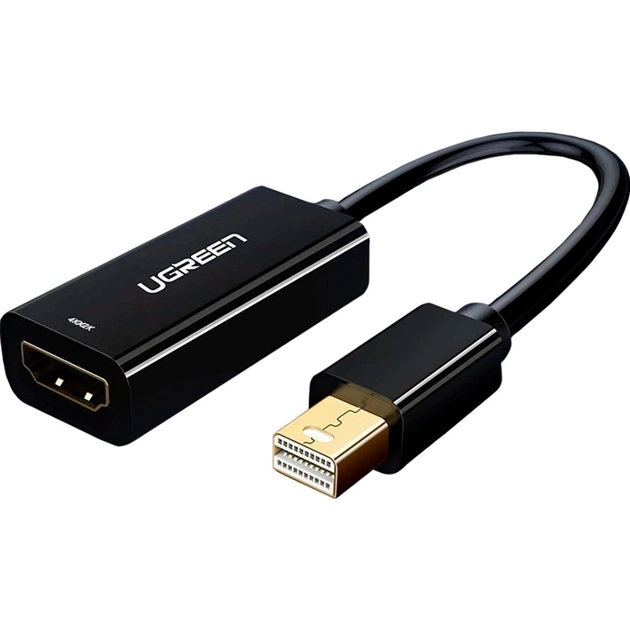 Переходник Mini DisplayPort M to HDMI F 1080p MD112 black Ugreen (10461) - изображение 1