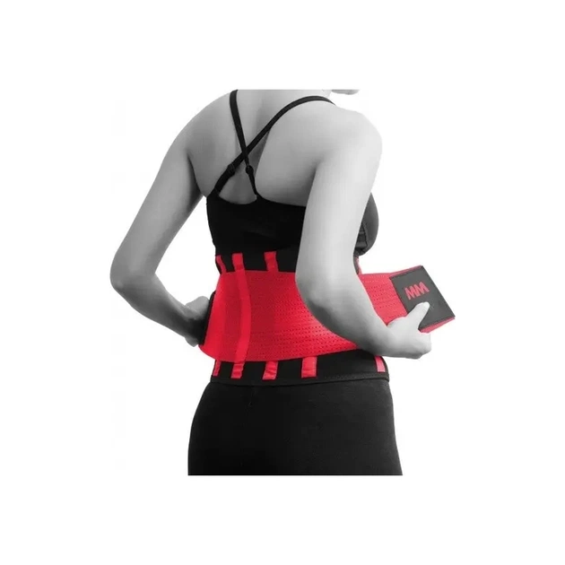 Пояс компресійний MadMax MFA-277 Slimming and Support Belt black/rubine red M (MFA-277-RED_M) - picture 10