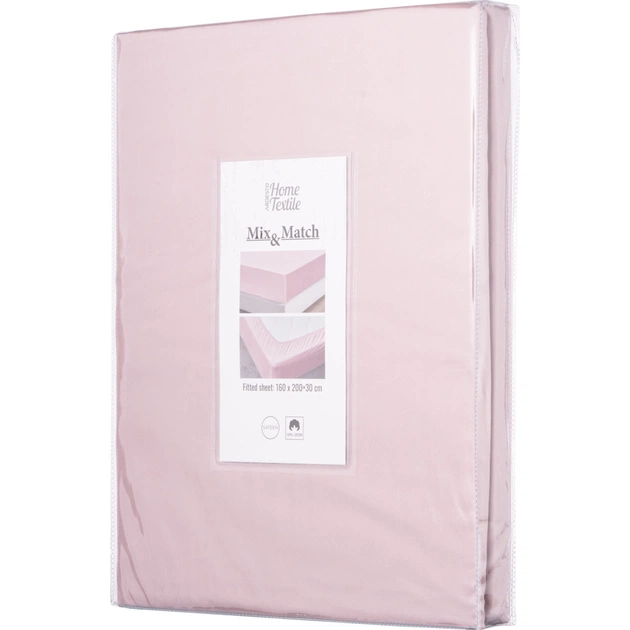 Простирадло Ardesto на резинці Mix&Match сатин 160х200+30 см пудра (ART1620FSP) - picture 4
