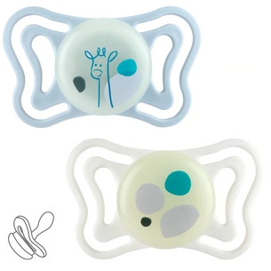 Пустышка Chicco Physio Light силіконова від 2 до 6 місяців 2шт. (люмінесцентна) (71088.41) изображение 1