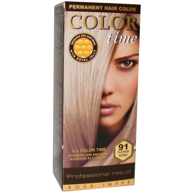 Краска для волос Color Time 91 - Платиново-русый (3800010502610) - изображение 1
