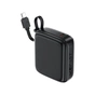 Батарея універсальна Acefast 10000mAh, 20W, PD, QC/3.0, build Type-C cable, M15, Black (6974316283973) - зменшене зображення 2