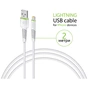 Дата кабель USB 2.0 AM to Lightning 2.0m CBFLEXL2 white Intaleo (1283126521416) - зменшене зображення 3