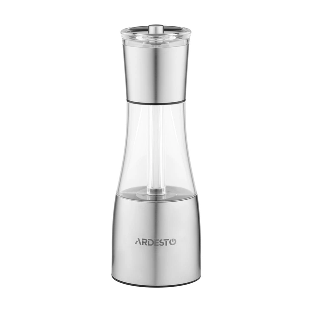 Млинок для спецій Ardesto Gemini, 140мл, акрил, нержавіюча сталь, прозорий (AR1419SS) - picture 3