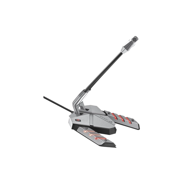 Мікрофон Vertux Streamer-3 LED USB Grey (streamer-3.grey) - зображення 1