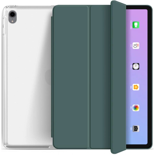 Чохол до планшета BeCover Tri Fold Soft TPU Apple iPad Air 10.9 2020/2021 Dark Green (705505) - зображення 1