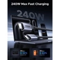 Дата кабель USB-C to USB-C 1.0m 240W 480Mbps braided black Ugreen (85973) - уменьшенное изображение 2