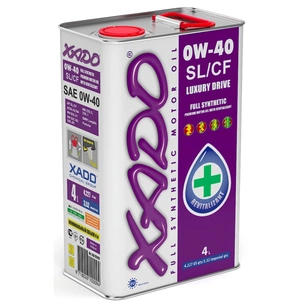 Моторна олива Xado 0W-40 SL/CF  (ж/б 4 л) (XA 20202) зображення 1