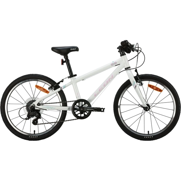 Велосипед Leon 20" GO 7 speed Vbr рама-10" Al білий з рожевим 2024 (OPS-LN-20-012) - изображение 1