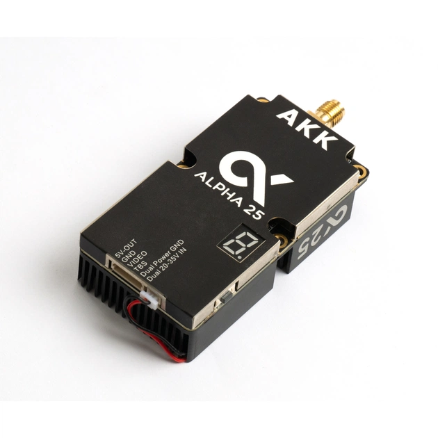 Відеопередавач (VTX) AKK Alpha 25W 4.9G-6G 96CH (A25) - зображення 2