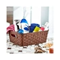 Кошик для зберігання Irak Plastik декорований під ротанг білий 2.5 л (5303) - зменшене зображення 2