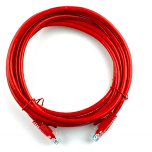Патч-корд Ritar 2м, RJ-45, Cat.5e, CU, мідь, червоний (PCR-CU/2Rd / 04276) зображення 1