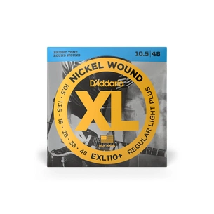 Струни для гітари D'Addario XL Nickel Wound Regular Light Plus (10.5-48) (EXL110+) зображення 1