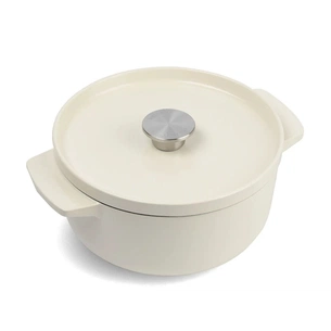 Каструля KitchenAid чавунна з кришкою 3,3 л Мигдалевий крем (CC006056-001) зображення 1