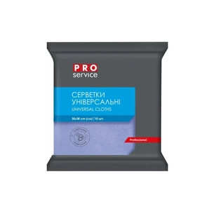 Серветки для прибирання PRO service Віскозні Сині 10 шт. (4823071658613) зображення 1