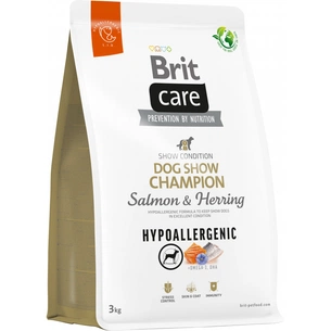 Сухий корм для собак Brit Care Dog Hypoallergenic Dog Show Champion з лососем і оселедцем 3 кг (8595602559114) зображення 1