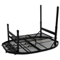 Туристичний стіл Bo-Camp Woodbine Oval 100x70 cm Black/Wood look (1404185) - зменшене зображення 4