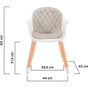 Стілець для годування Kinderkraft Sienna Gray (5902533915125) - уменьшенное изображение 10