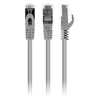Патч-корд Cablexpert 1м S/FTP Cat 6A CU LSZH grey (PP6A-LSZHCU-1M) зображення 1
