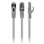 Патч-корд Cablexpert 1м S/FTP Cat 6A CU LSZH grey (PP6A-LSZHCU-1M) - зменшене зображення 1