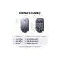 Мишка Ugreen M331 Wireless/Bluetooth Gray (65627) - зменшене зображення 6