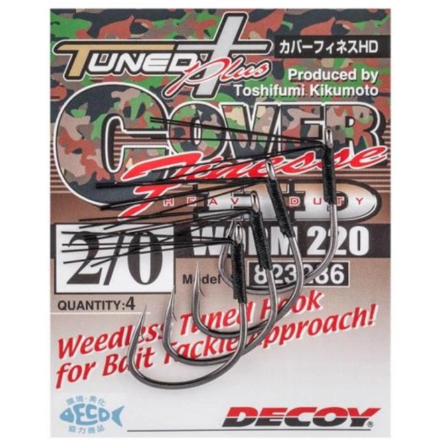 Гачок Decoy Worm220 Cover Finesse HD 1/0 (5 шт/уп) (1562.08.00) - picture 2