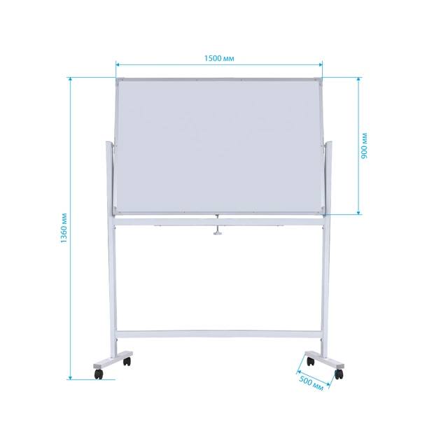 Фліпчарт Axent двухсторонний, магнітно-маркерний 90х150 см, мобільний (9617-A) - picture 2