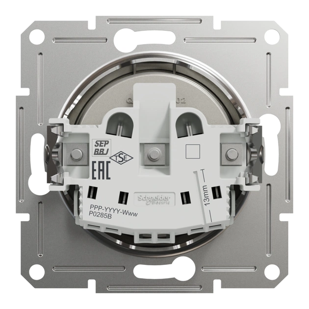 Розетка Schneider Electric ASFORA без заземлення бронза (EPH3000169) - зображення 8
