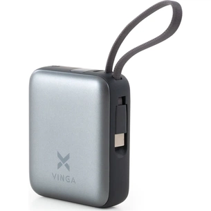 Батарея універсальна Vinga 10000 mAh 35W Display Cable (VPBB1035C) зображення 1