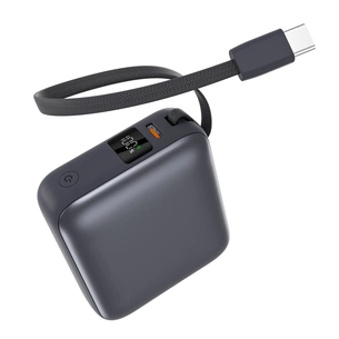 Батарея універсальна Vinga 10000 mAh 35W Display Cable (VPBB1035C) зображення 1