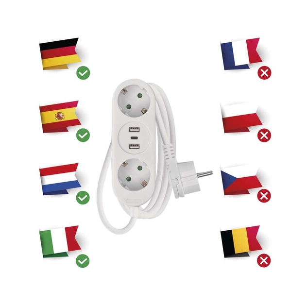 Мережевий подовжувач EMOS P0221U - picture 7