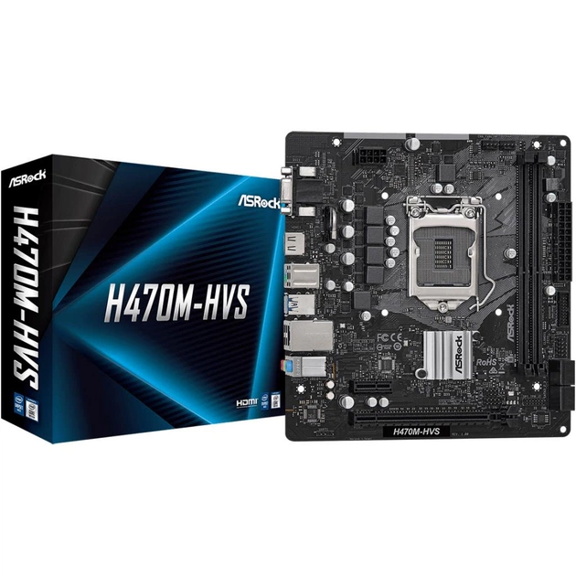 Материнська плата ASRock H470M-HVS - зображення 1