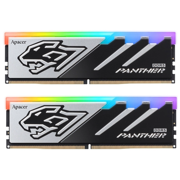Модуль пам'яті для комп'ютера DDR5 32GB (2x16GB) 6400 MHz Panther RGB Apacer (AH5U32G64C5529BAA-2) - зображення 1