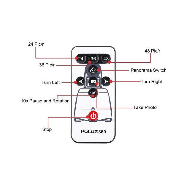 Голова штативна Puluz PU360R red (PU360R) - picture 6