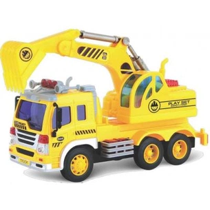 Спецтехніка Junior trucker Экскаватор со светом и звуком 28 см (33011) зображення 1