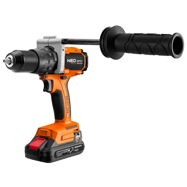 Шуруповерт Neo Tools Energy+ 18V, безщітковий, 100Нм, 0-480/0-1900об/хв 1.56кг (без АКБ та ЗП) (04-616) - picture 3