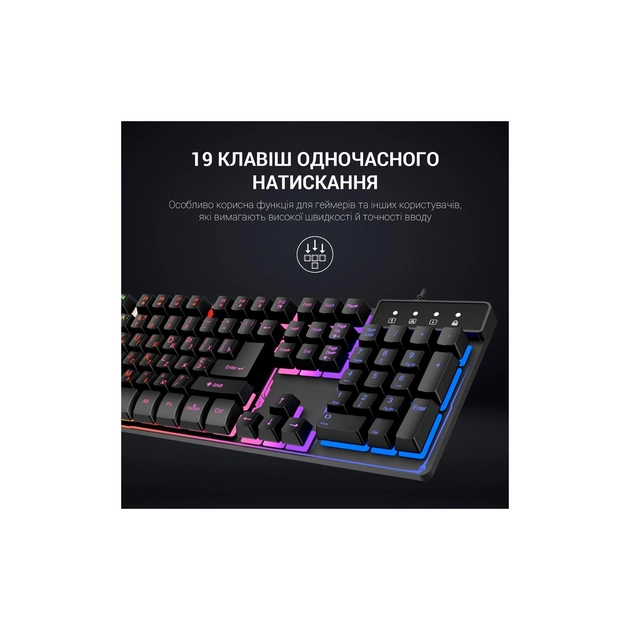 Клавіатура GamePro GK576 Nitro+ USB Black (GK576) - picture 9