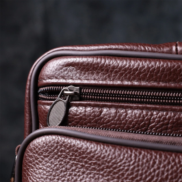 Сумка Vintage З натуральної шкіри Коричнева (22858) - зображення 12