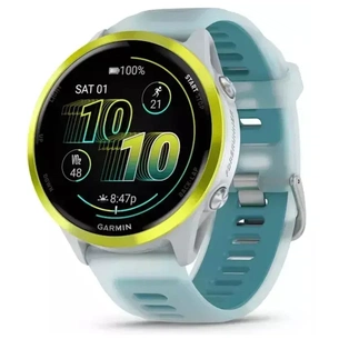 Смарт-годинник Garmin Forerunner 570 - 47MM, Whitestone/Amp Yellow, GPS (010-02971-01) зображення 1