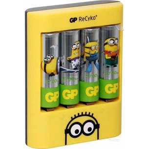 Зарядний пристрій для акумуляторів Gp GP-U411 + AA 2700mAh*4 (U411 270AAHCWA12FMC-2UE4) зображення 1