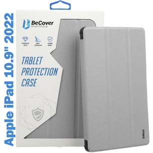 Чохол до планшета BeCover Tri Fold Soft TPU mount Apple Pencil Apple iPad 10.9" 2022/24/11" 2025 Gray (708461) зображення 1