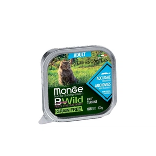 Паштет для котів Monge BWild Grain Free Wet Anchovies Adult Cat 100 г (8009470012874) зображення 1