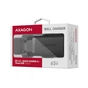 Зарядний пристрій AXAGON 1xUSB + 2xUSB-C 65W QC4+ PD3.0 PPS black (ACU-DPQ65) - зменшене зображення 2