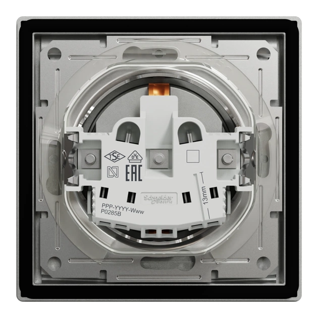 Розетка Schneider Electric ASFORA з кришкою IP44, алюміній (EPH3100361) - зображення 8