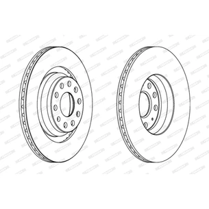 Гальмівний диск FERODO DDF1503C зображення 1