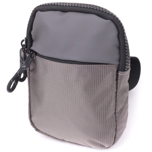 Сумка Vintage Слінг з текстилю Сіра (22869) зображення 1