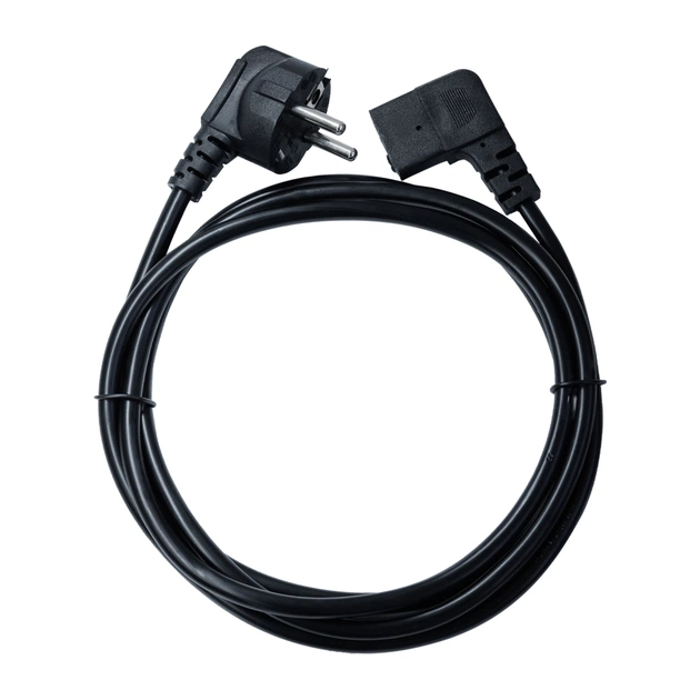 Кабель живлення C13 1.8m 90° corner black Armorstandart (ARM73124) - picture 2