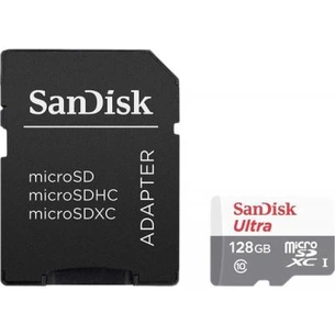 Карта пам'яті SanDisk 128GB microSD class 10 UHS-I Ultra (SDSQUNB-128G-GN6TA) зображення 1