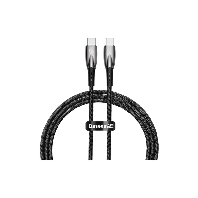 Дата кабель USB-C to USB-C 1.0m 100W black Baseus (CADH000701) - изображение 1